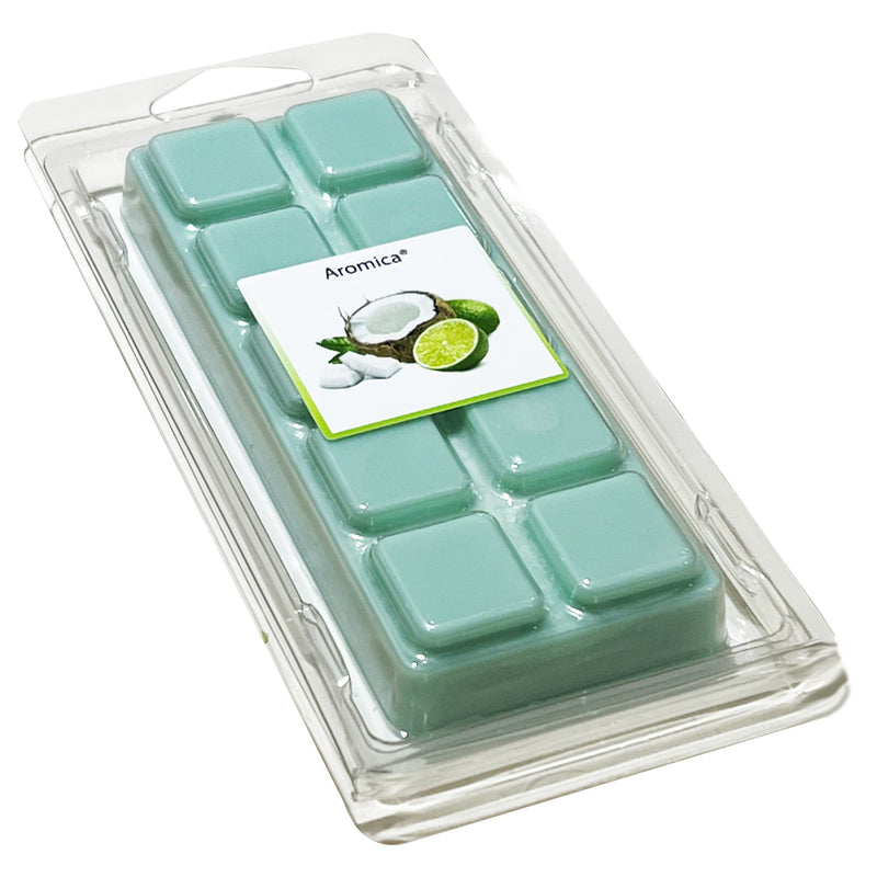 Coconut & Lime Vegan Wax Melt (approx. 55g) - Snap Bar clamshell