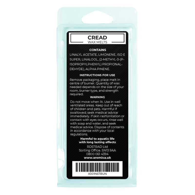 CREED Vegan Wax Melt (approx. 55g) - Snap Bar clamshell